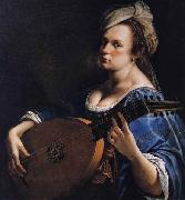Dimensions and material of painting Artemisia gentileschi